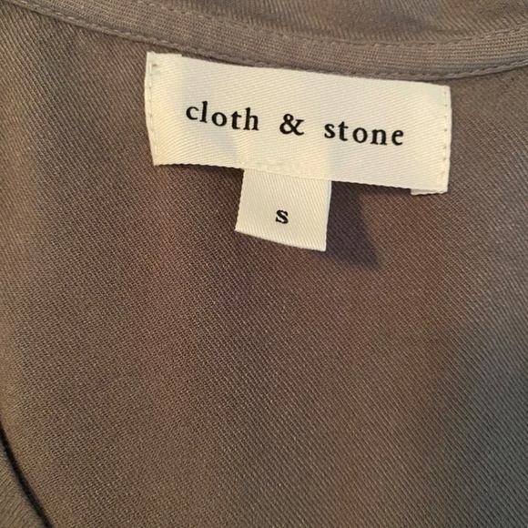 Cloth & Stone Olive Green T-shirt Dress - Picture 2 of 2